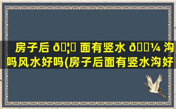 房子后 🦈 面有竖水 🌼 沟好吗风水好吗(房子后面有竖水沟好吗风水好吗*
)